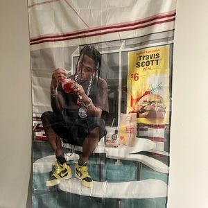 Travis Scott x McDonald’s tapestry flag banner brand new